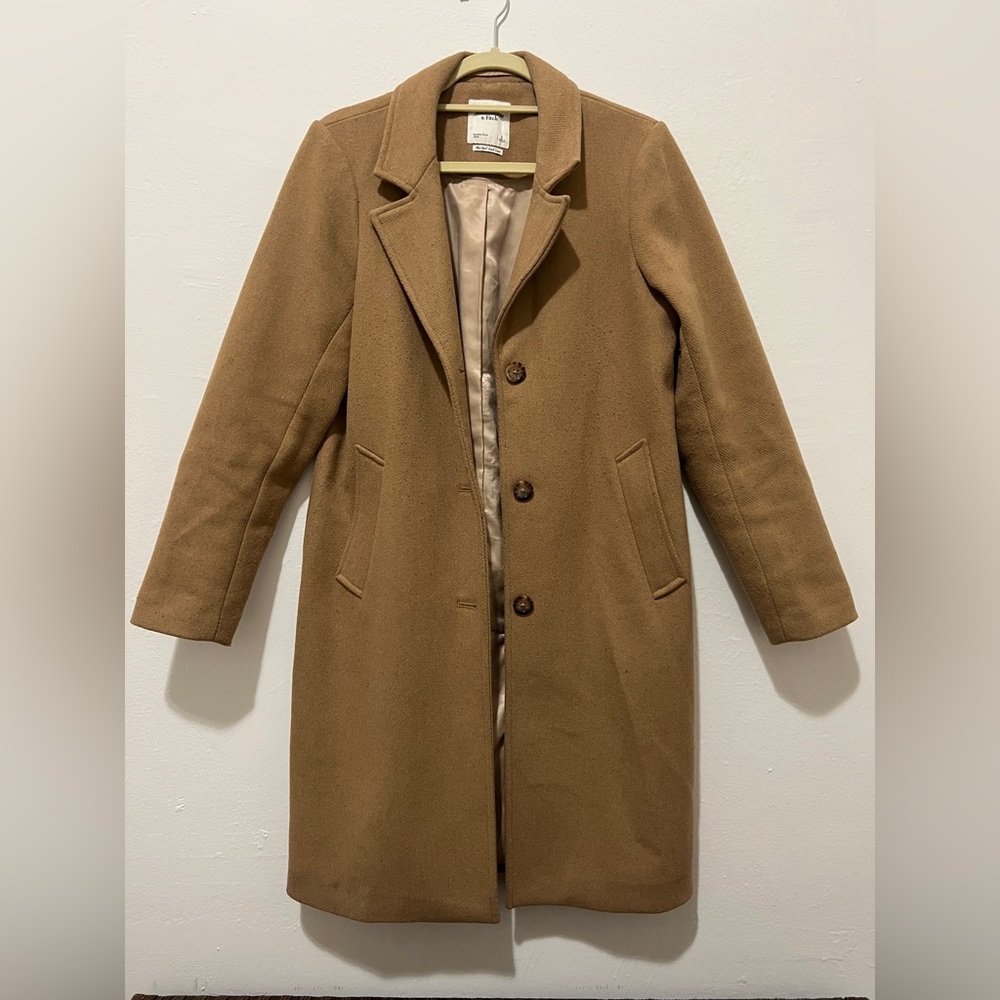 A&F dad coat peacoat